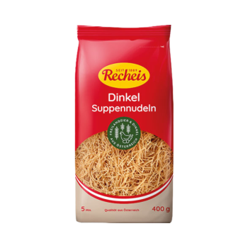 Recheis Naturgenuss Dinkel Suppennudeln, 400g